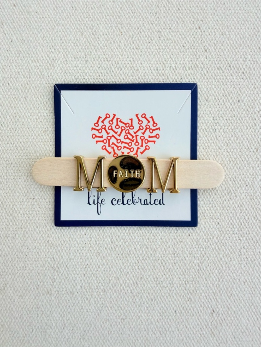 *MOM Charm Set* Retired KEEP COLLECTIVE Gold Faith Disc